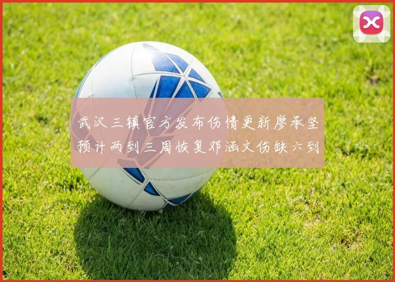 武汉三镇官方发布伤情更新廖承坚预计两到三周恢复邓涵文伤缺六到八周